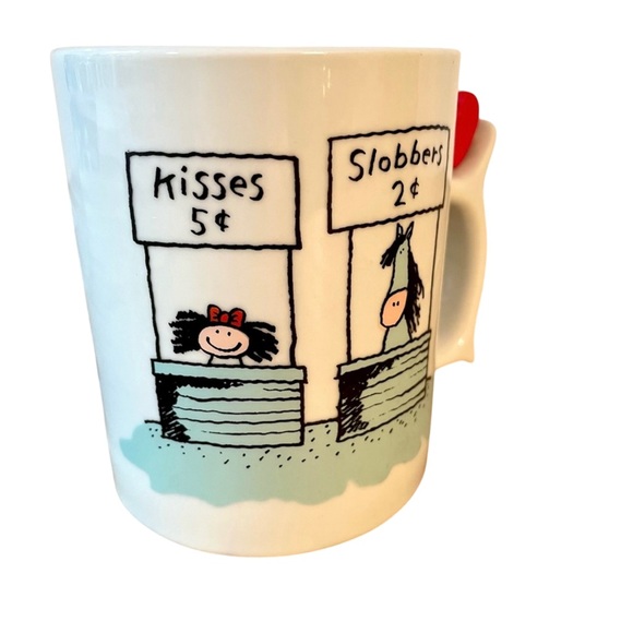 Vintage’98 Spinners Mug Heart Jared Lee Studio Kisses & Slobbers Valentine’s Day - Picture 2 of 7